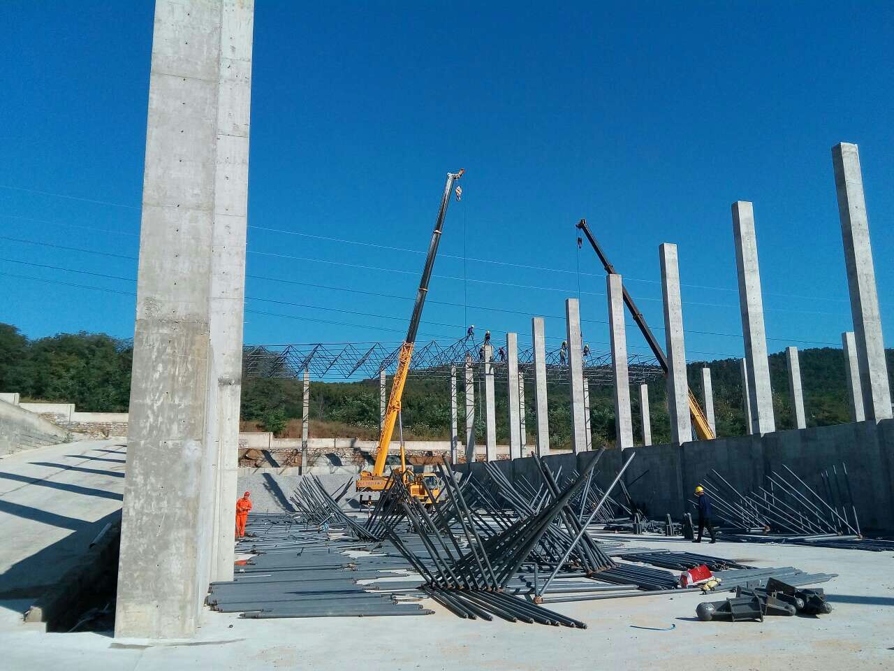 黄浦搅拌站网架